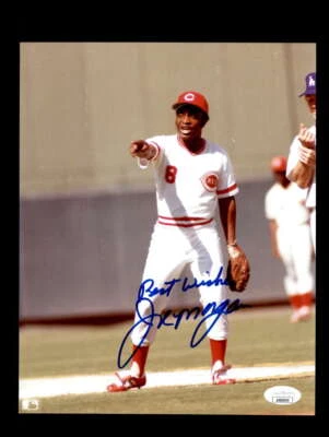 Joe Morgan JSA Certed Signed  8x10 Photo 1 Autograph Reds - Image 1 of 3