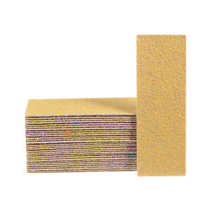 30 pièces papier ponceuse micro détail 60 grains 3,5 x 1,2 pouce ponceuse à doigts papier