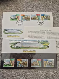 First Day Covers Urban Renewal 10.04.1984 With Mint Stamps - Picture 1 of 7