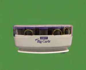 Conair More Big Curls 12 Jumbo 1 1/2" Velvet Hot Roller Curlers with 10 Clips - Picture 1 of 1