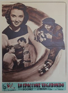 "LES ROIS DE LA PISTE (THE FIREBALL)"Affiche entoilée T. GARNETT / Mickey ROONEY - Imagen 1 de 1