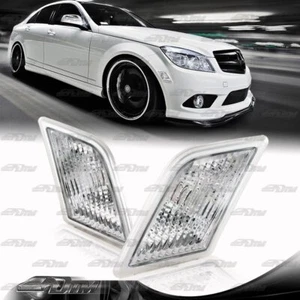Lámparas de luz marcador lateral con señal de giro transparente para Mercedes W204 Clase C 08-11 - Imagen 1 de 3