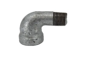 Galvanised Malleable Iron M&F Elbow (Male to Female Elbow) 6mm (1/8") - Picture 1 of 6