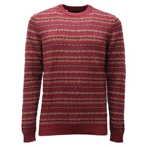 5674AF maglione uomo SELECTED brown cotton/wool sweater man - Picture 1 of 4
