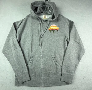 2012 Coachella Hoodie Men's Large Gray Full Zip Radiohead Black Keys Air Balloon - Imagen 1 de 15