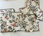 6 VTG BOTTARO Placemats & Napkins W/ 2 Pot Holders Floral Made In Italy QUALITY