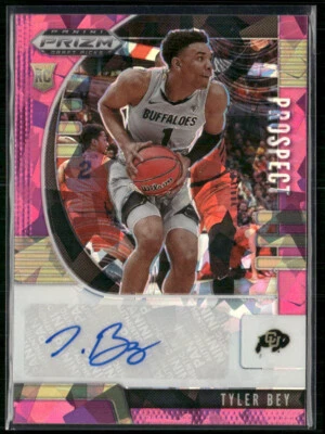 Tyler Bey 2020 Prizm Draft Picks Pink Ice Prizm Auto - Image 1 of 2