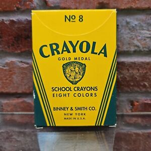 vintage crayola crayons 8 1950s or 60s never used