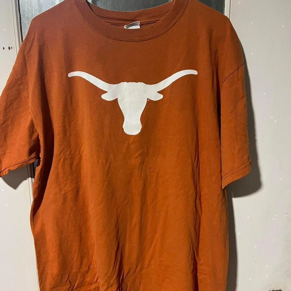 Orange and white Texas Longhorns cotton shirt #Longhorns - Image 1 of 3