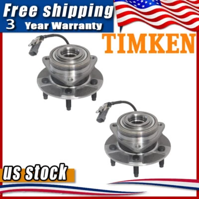Pair Timken Front Wheel Hub Bearing For 05-06 Chevy Equinox Saturn Vue abs 5-Lug - Image 1 of 4