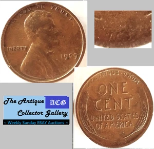 1909 VDB US Twentieth Century Phila Mint Bronze Lincoln Wheat Cent🪙Antique - Picture 1 of 7