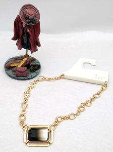 A New Day ~ ~ 16" goldfarbene Halskette ~ ~ großer rauchgrauer Kristallanhänger Schönheit ~ ~ Neu mit Etikett - Bild 1 von 3