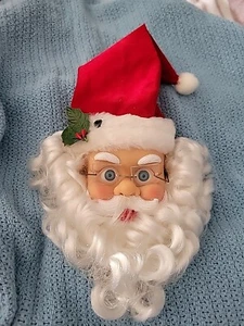 Santa Claus Motion Activated Door Greeter 1 Song Wall Hanging Christmas Vtg - Picture 1 of 4