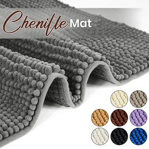 Bath Mat Anti Slip Soft Washable Rugs Water Absorbent Shower Mat Bathroom Mats - Picture 1 of 74