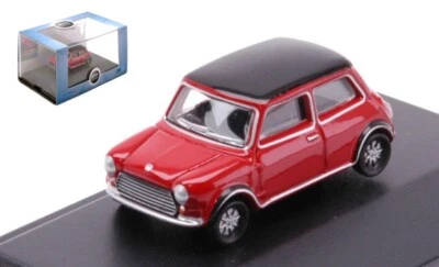 MODELLINO AUTO STATICO MINI COOPER MKII ROSSO TETTO NERO MODELLISMO SCALA 1:76 - Immagine 1 di 2