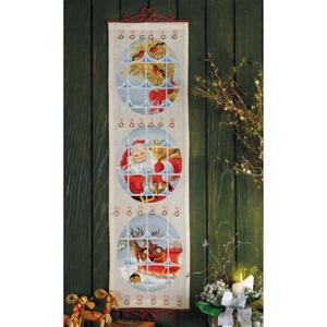 Wichelt Imports, Inc. Santa Claus Sled Advent Calendar Counted Cross-Stitch Kit - Picture 1 of 1