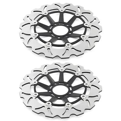2 Front Brake Discs Rotors For Suzuki GSXR 1100 GSX-R 1100 GSXR1100 1986-1988 87 Foto 1 de 4