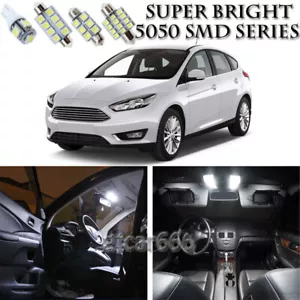 Kit de equipamiento de 12 bombillas interiores LED de xenón blanco para Ford Focus 2010-2016 - Imagen 1 de 8