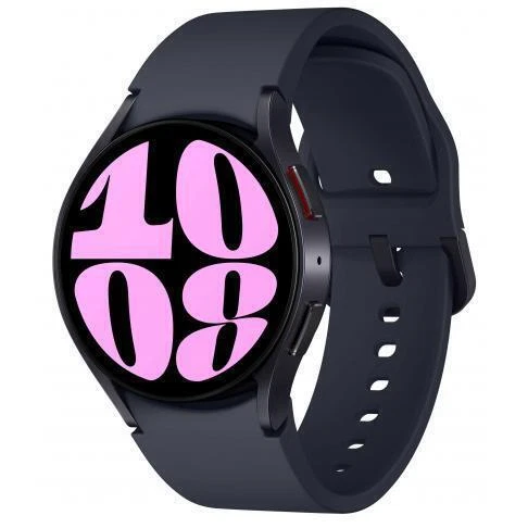 Samsung Galaxy Watch6 40mm Boîtier Noir avec Bracelet Graphite en Fluoroélastomère (Bluetooth) (SM-R930NZKAXEF)