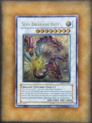 Yugioh Sun Dragon Inti ABPF-EN042 Ultimate Rare VLP - Image 1 of 4