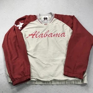 VINTAGE Alabama Crimson Tide Jacket Mens XL Windbreaker Pullover NCAA 90s - Picture 1 of 8