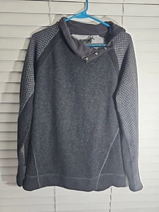 Suéter Pullover Para Mujer XL Gris Carbón Mezcla Lana Prana Nuevo Sin Etiquetas - Imagen 1 de 4