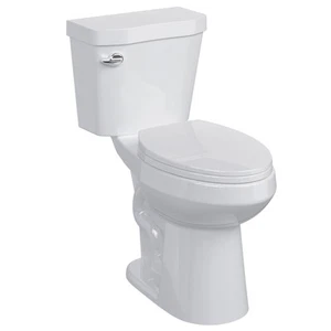 Two-Piece Toilets for Bathroom, Elongated Toilet with Comfort ADA Height 19",... - Picture 1 of 7