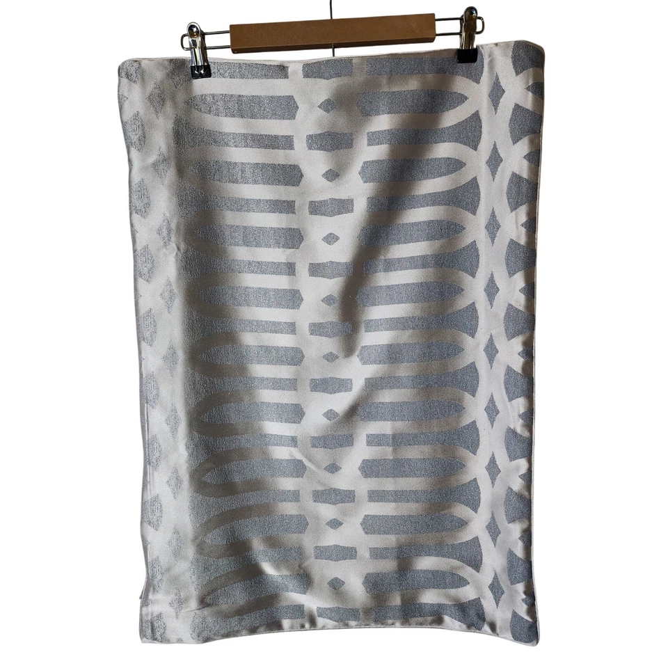 HOTEL COLLECTION Juego de 2 fundas de almohada ESTÁNDAR de eslabones de afrodita gris plata Foto 1 de 4