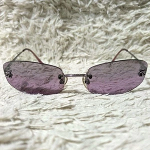 CHANEL Rimless Sunglasses Purple Coco Mark 4002 c.215/7A Women Fashion glasses - Picture 1 of 24
