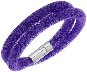Swarovski Stardust Purple Nylon Tube Double Bracelet / Choker for Women 5089834 - Picture 1 of 3
