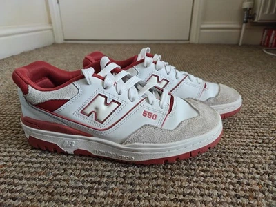 New Balance 550  Women's White Red Trainers Size UK 5.5 - Image 1 of 4