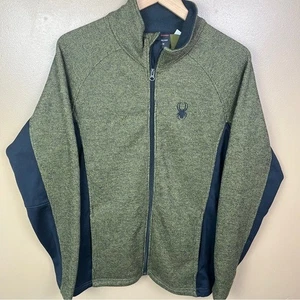 Giacca Spyder oliva e nera full zip uomo media - Foto 1 di 13