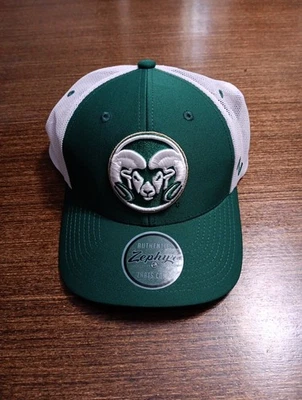 Zephyr Colorado State Rams Green Trucker Mesh Snapback Hat Cap New - Image 1 of 4