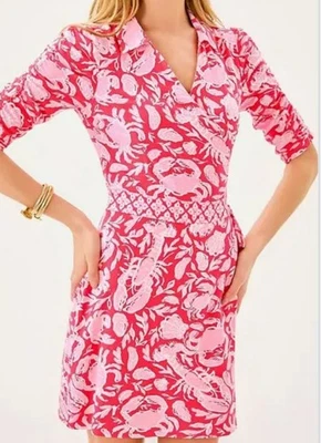 Lilly Pulitzer Ibby Skirted Romper NWT Size L Cane Coral Crab Collab - Image 1 of 4