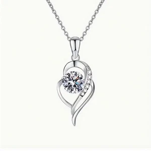 Elegante ciondolo moda design lusso, collana argento sterling 925 gioielli regalo - Foto 1 di 6