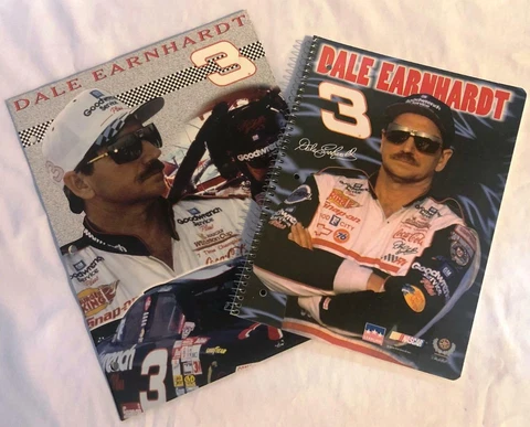 1999 DALE EARNHARDT JR #3 3-RING BINDER NOTEBOOK & FOLDER SCHOOL WORK ETC ~ NEW Cover