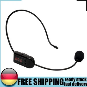 FM Wireless Mikrofon Headset 875 MHz-108 MHz Radio Mic Kopf Mikrofon für Lautspr - Bild 1 von 12