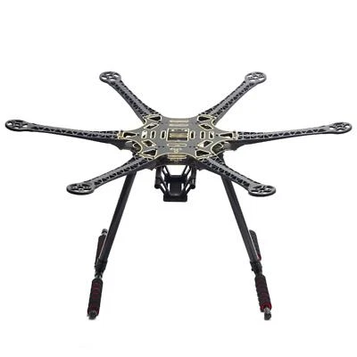 S550 F550 Upgrade Hexacopter Fuselage Frame Kit PCB w/Carbon Fiber Landing Gear - Image 1 of 4