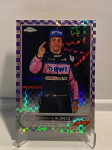 2022 Topps Chrome Formula 1 F1 #13 Fernando Alonso Checker Flag /199 - Bild 1 von 2