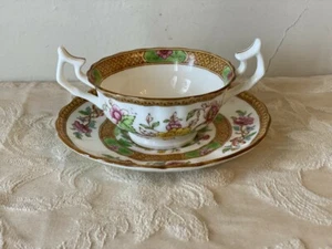 Vintage Cauldon LTD China Cream Soup Cup and Saucer 7112 England - Picture 1 of 4