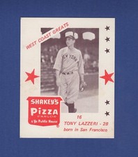 #16 TONY LAZZERI, Yankees | 1975 Shakeys Pizza WEST COAST GREATS C