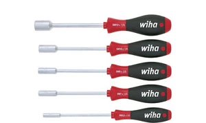 Wiha 01034 5 Piece SoftFinish® Nut Driver / Spinner / Runner Set 5.5-13mm - Picture 1 of 2