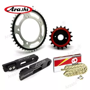 Swingarm Kit Drive Chain + Front Rear Sprockets For Suzuki Hayabusa 2008 - 2020 - Picture 1 of 16