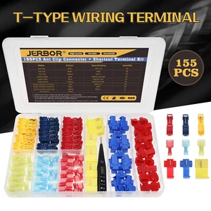 155 un. conectores de cable de clip de hormiga terminal rápido conector en T-tap y lápiz de prueba - Imagen 1 de 12