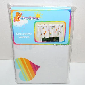 NUEVO Cuidado Osos Diseño Arco Iris Volantes UNA Cenefa Ventana Decorativa 84"x15" Nuevo en Paquete - Imagen 1 de 2