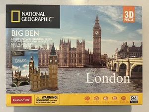Cubic Fun 3D Architectural Model Puzzle National Geographic Big Ben Tower London - Picture 1 of 2