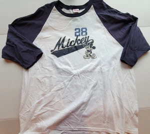 Topolino #28 - Camicia uomo stile baseball - taglia 2XL, nuova - LOOK @ FOTO - Foto 1 di 4