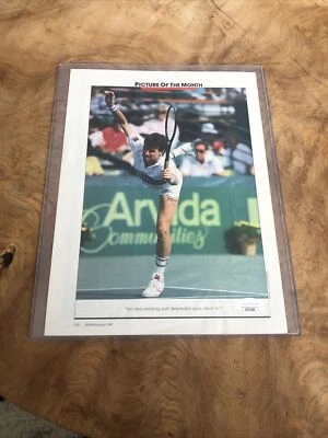 Jimmy Connors 1987 Tennis Magazine Page Hand Signed Autograph JSA COA - Image 1 of 4