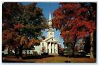 1967 1St Congregational Church On Green Clock Tower Road Cheshire Ct Postcard