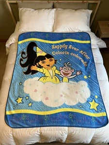 Stivali Nickelodeon Dora l'esploratrice coperta in pile Colorado cartone animato rari - Foto 1 di 14